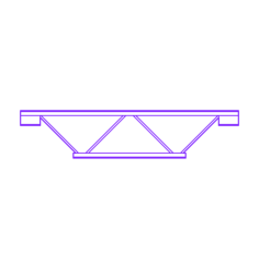 Buildings Steel Beams Joists Open Web Joist Stencil Svg Design File, Free Vectors File